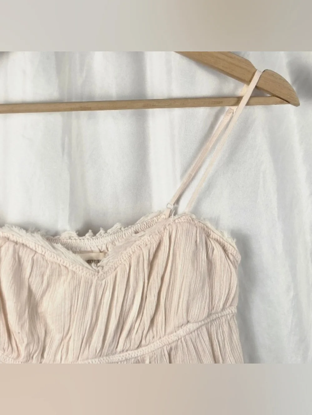 Urban Outfitters Cream Pink Lace-Trim Camisole Size Small Petite - Picture 3 of 16